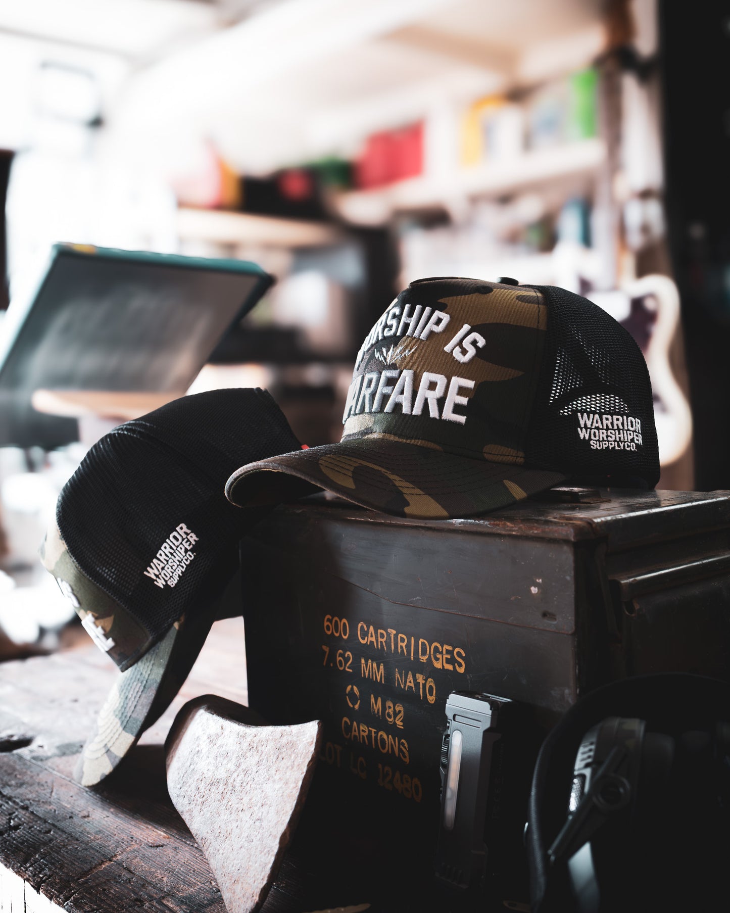 WORSHIP IS WARFARE CAMO SNAPBACK HAT "SPECIAL OPS EDITION" [LIMITED RUN]