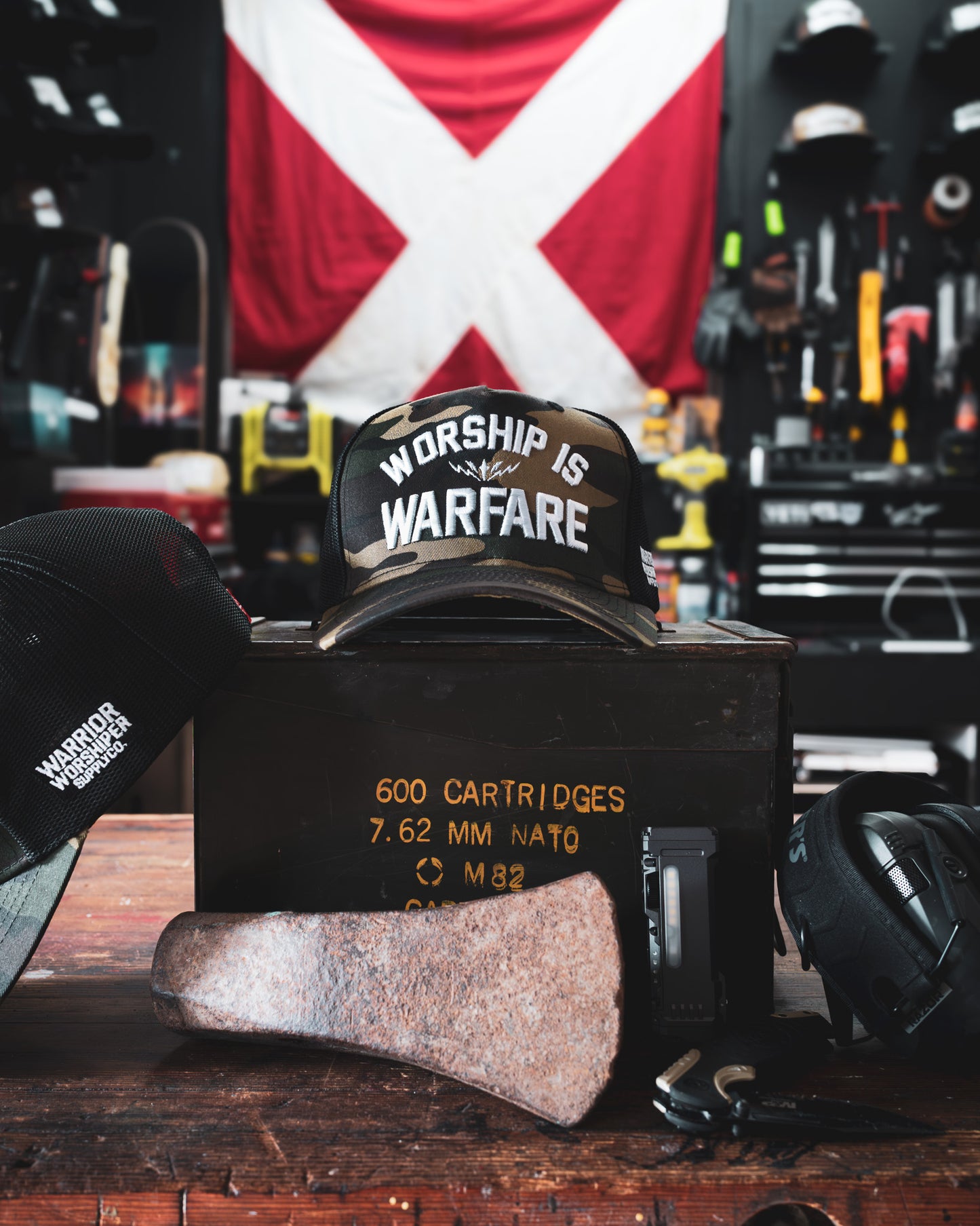 WORSHIP IS WARFARE CAMO SNAPBACK HAT "SPECIAL OPS EDITION" [LIMITED RUN]