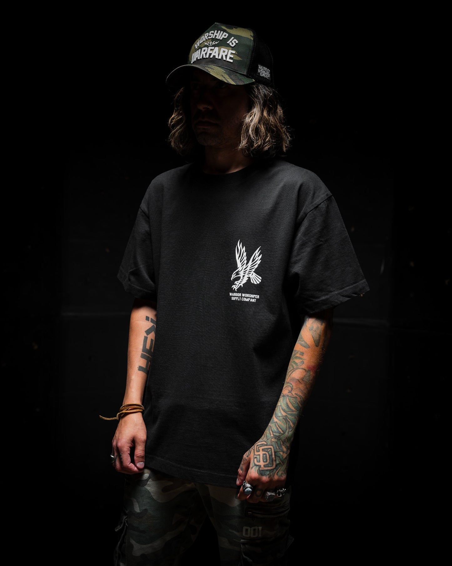 [NEW] ISAIAH EAGLE "PREMIUM" OVERSIZED BOX TEE 7.5 oz IN RUSTIC BLACK