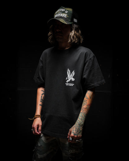 [NEW] ISAIAH EAGLE "PREMIUM" OVERSIZED BOX TEE 7.5 oz IN RUSTIC BLACK