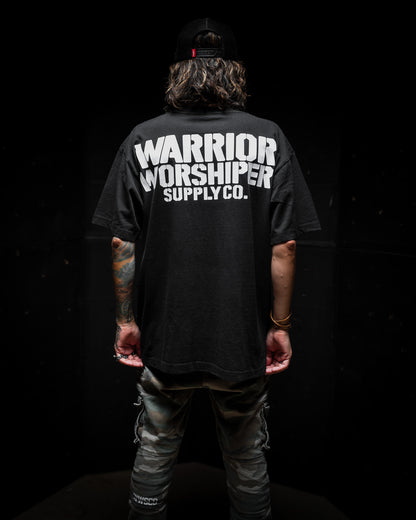 [NEW] SGT LOGO "PREMIUM" OVERSIZED BOX TEE 7.5 oz IN RUSTIC BLACK