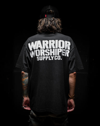 [NEW] SGT LOGO "PREMIUM" OVERSIZED BOX TEE 7.5 oz IN RUSTIC BLACK