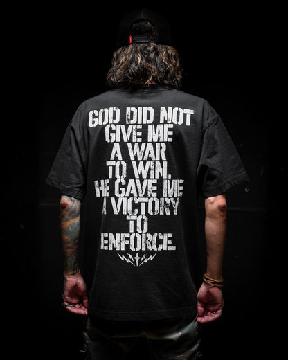 [NEW] VICTORY ENFORCER "PREMIUM" OVERSIZED BOX TEE 7.5 oz IN RUSTIC BLACK
