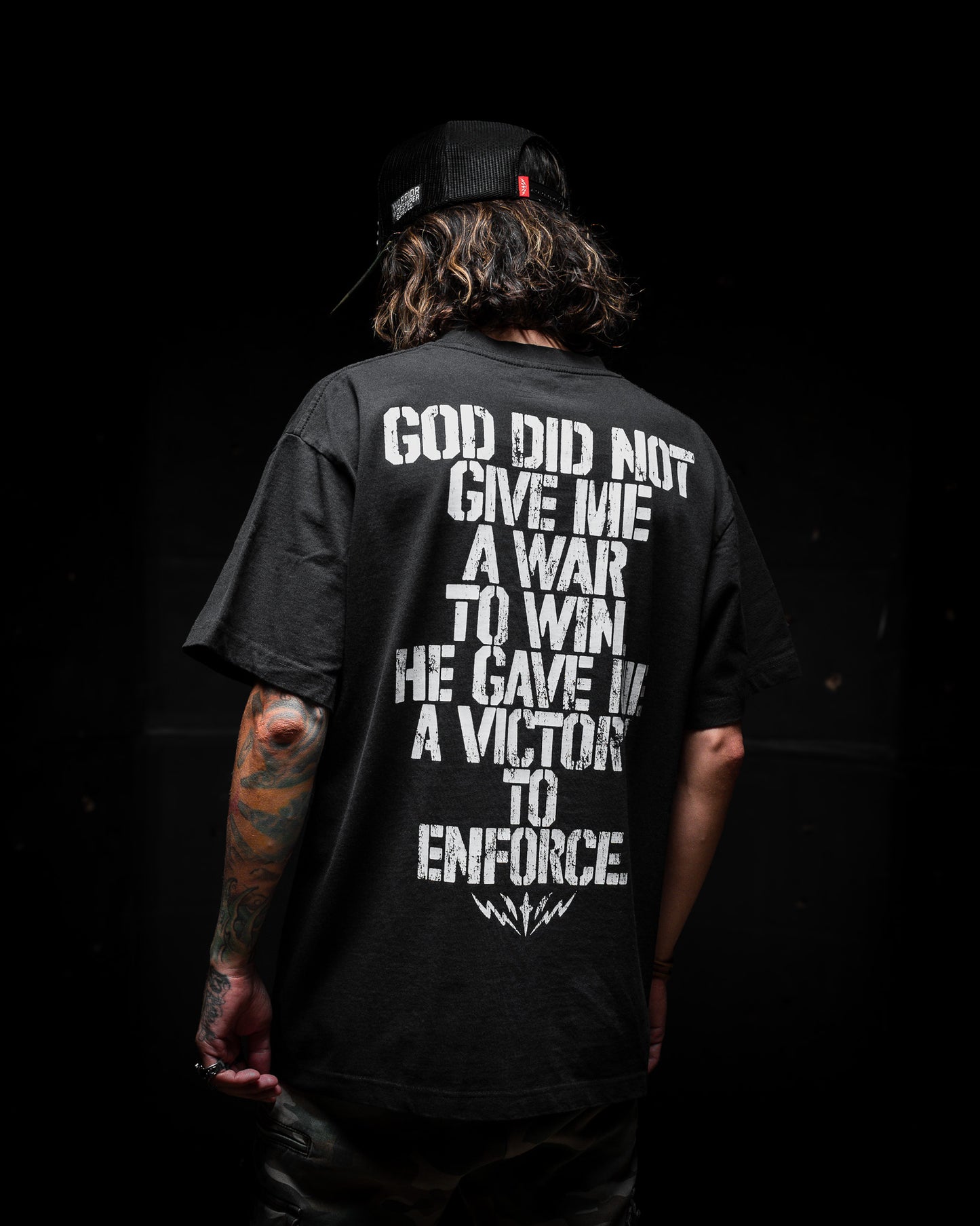 [NEW] VICTORY ENFORCER "PREMIUM" OVERSIZED BOX TEE 7.5 oz IN RUSTIC BLACK
