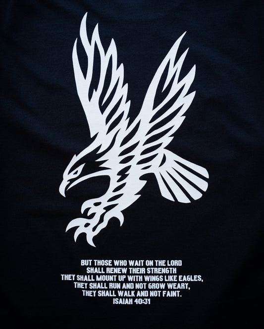 [NEW] ISAIAH EAGLE "PREMIUM" OVERSIZED BOX TEE 7.5 oz IN RUSTIC BLACK