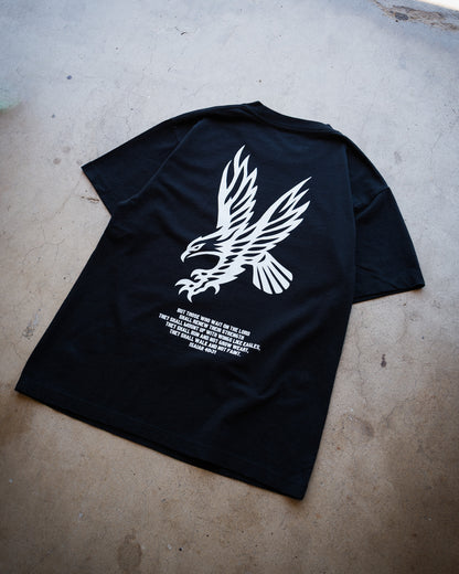 [NEW] ISAIAH EAGLE "PREMIUM" OVERSIZED BOX TEE 7.5 oz IN RUSTIC BLACK