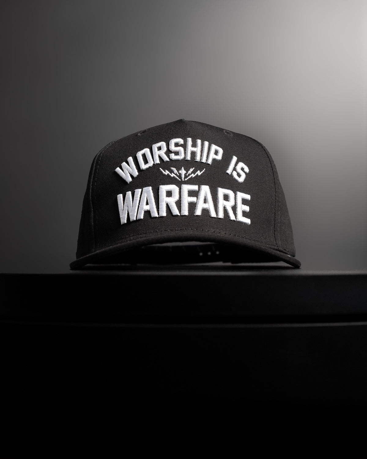 [NEW] FLAGSHIP "WORSHIP IS WARFARE" SNAPBACK HAT IN BLACK (LIMITED BATCH 001)
