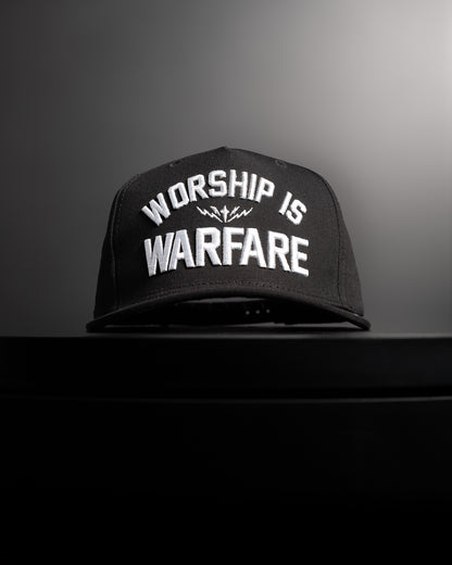 [NEW] FLAGSHIP "WORSHIP IS WARFARE" SNAPBACK HAT IN BLACK (LIMITED BATCH 001)