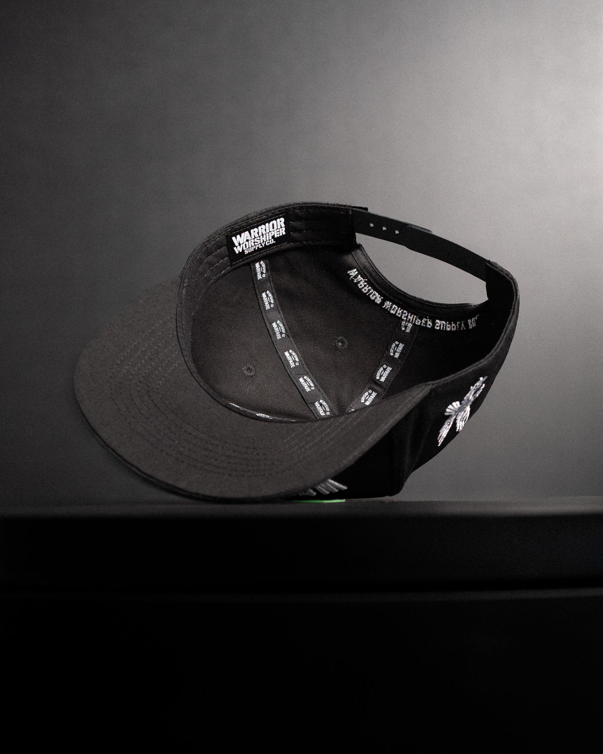 [NEW] FLAGSHIP "WORSHIP IS WARFARE" SNAPBACK HAT IN BLACK (LIMITED BATCH 001)