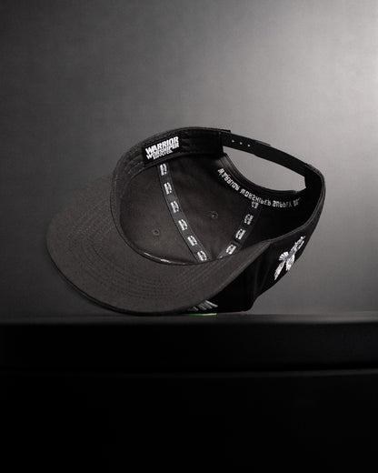 [NEW] FLAGSHIP "WORSHIP IS WARFARE" SNAPBACK HAT IN BLACK (LIMITED BATCH 001)