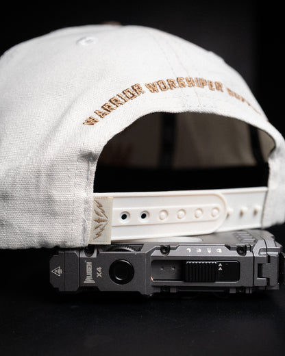 [NEW] "WORSHIP IS WARFARE" CREME/ TREE CAMO HAT (LIMITED BATCH 001)