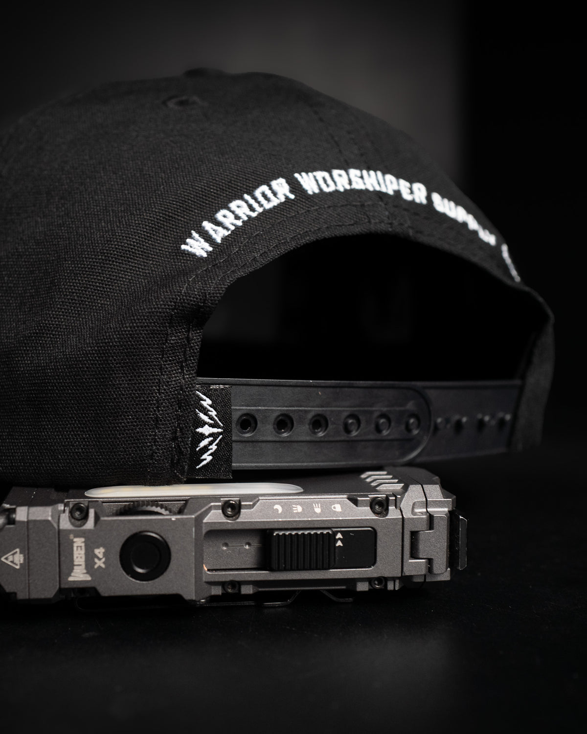 [NEW] FLAGSHIP "WORSHIP IS WARFARE" SNAPBACK HAT IN BLACK (LIMITED BATCH 001)