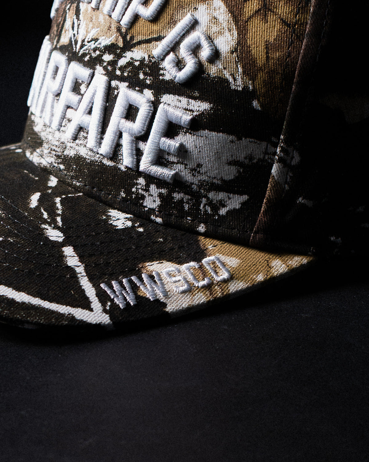 [NEW] "WORSHIP IS WARFARE" TREE CAMO HAT (LIMITED BATCH 001)