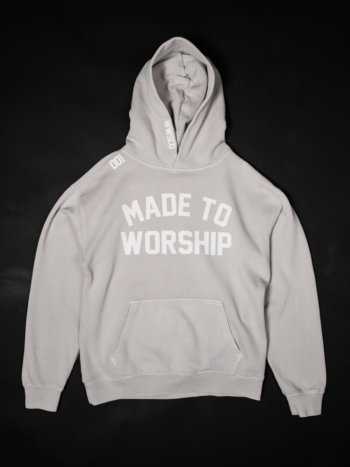MADE TO WORSHIP "PREMIUM" RELAX HOODIE IN FADED BONE
