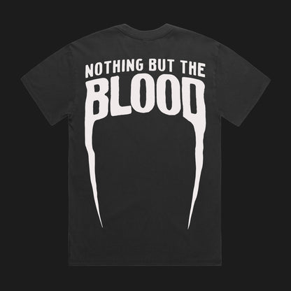NOTHING BUT THE BLOOD "PREMIUM" CREW TEE IN BLACK