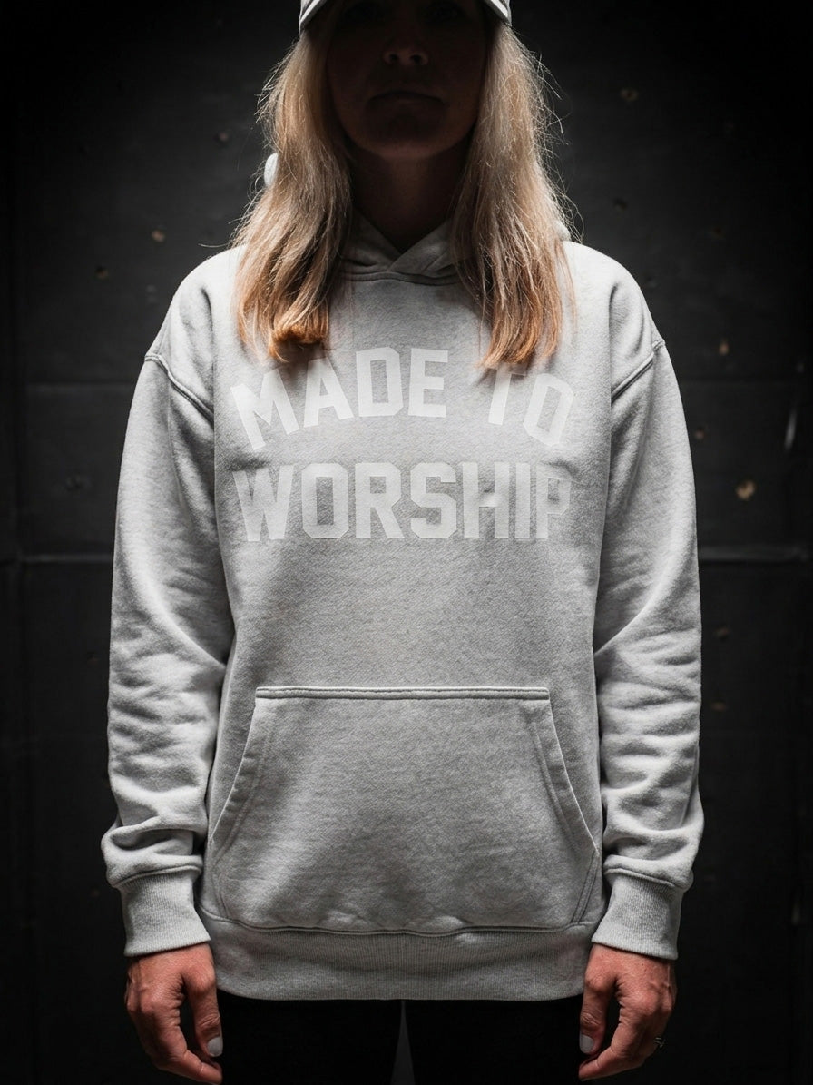MADE TO WORSHIP "PREMIUM" RELAX HOODIE IN FADED BONE